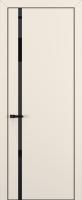 Межкомнатные двери Квалитет К1 Lacobel Black Classic Матовый крем