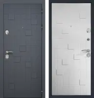 Входные двери Метро2 3К90 СК-3 Графит - СК-3 ZB Белый
