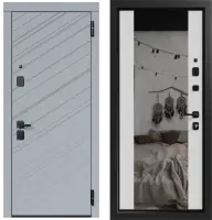 Входные двери Авангард 3К90 ЮР-45 RAL 7024 - ЮР10 RAL 9003