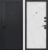 Входные двери Черный кварц Черный сатин Белый сатин