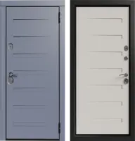 Входные двери Пиано П-18 Графит - П-18 Белый текстурный