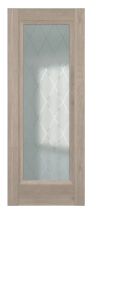 Межкомнатные двери Неаполь ДО Baguette B2 Сатинато с рисунком ромб