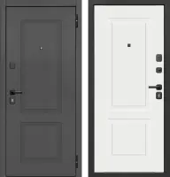 Входные двери Гарда Графит Эмалит белый Графит Эмалит белый