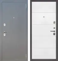 Входные двери M28 металл Букле графит - ФЛ-22 Velluto Bianco AG 700