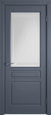 Межкомнатные двери К2 COLORIT ДО матовое с фрезеровкой полосы