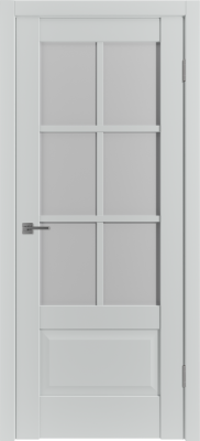 Межкомнатные двери ER2 ДО white cloud Steel