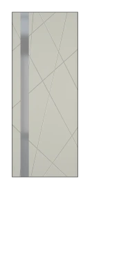 Межкомнатная дверь Chaos ДО ART Lite REVERS серый мат.