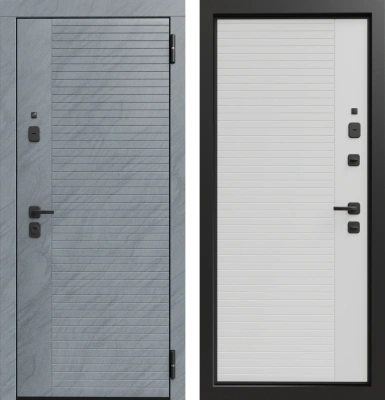 Входные двери TR 1 ЮП-17 MI35 Санд серый - ЮП-17 MI38 Санд светлый