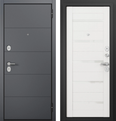 F2 FAMILY ECO PP Черный муар металлик Е-194 Оскуро/Е-142 Белый ларче