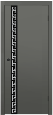 Межкомнатные двери MX 13 ДО черный с рисунком