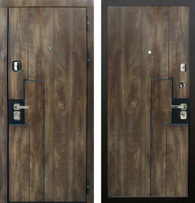 Входные двери Крона ЮР18 Дуб коньяк - ЮР18 дуб коньяк