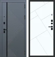 Входные двери M104 ФЛП-37 Velluto Oscure AG 710 - с фрезеровкой Velluto Bianco AG 700