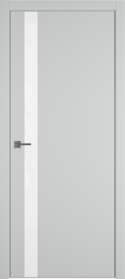 Межкомнатные двери Urban 1 SV Lacobel белый лак Steel
