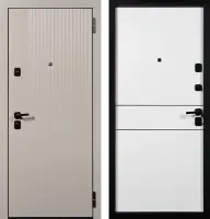 Входные двери TR 18 горизонталь 2 ЮП-21 Латте (ZB855-2) - ЮП-34 ZB Белый