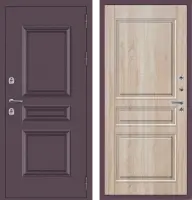 Входные двери M63 ТЕРМО с фрезеровкой Букле опал - ФЛТ-2 Дуб Сонома светлый