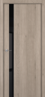 Межкомнатные двери S26 ДО Lacobel Black Classic Милк вуд