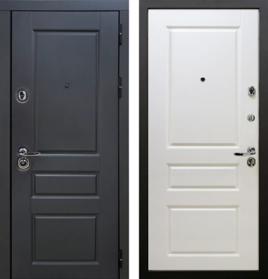 Входные двери Сорренто 2 3К90 П-25 TSBR 7021 - П-25 RAL 9003