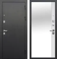 Входные двери Гарда 9 Зеркало Эмалит Белый Антик серебро Эмалит белый