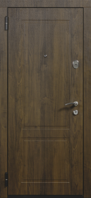 Входные двери Бавария ЮП-2 Орех тёмный - ЮП-2 ZB Белый