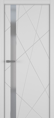 Межкомнатные двери Chaos ДО ART Lite серый мат.