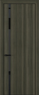 Межкомнатные двери Квалитет К1 Lacobel Black Classic Дуб темный