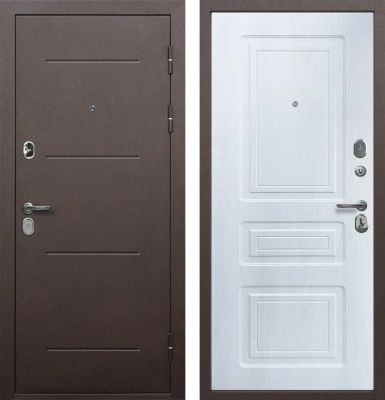 Входные двери Толстяк Медный Антик Медный антик Белый ясень