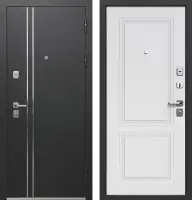 Входные двери Luxor Букле Черный Букле черный Эмалит белый