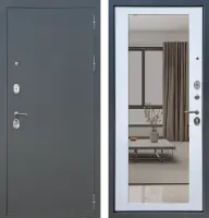 Входные двери M5 ФЛ Букле графит - ФЛЗ-21 Velluto Bianco AG 700