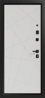 Входные двери Лимана 3К90 ЮР-33 Графит - H-67 ZB Белый