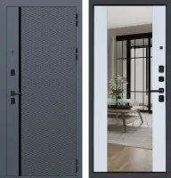 Входные двери M100 ФЛП-17 Velluto Oscure AG 710 - ФЛЗ-32 Velluto Bianco AG 700