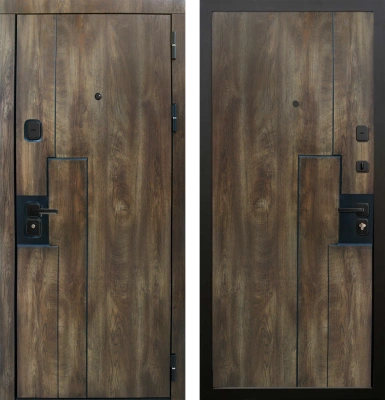 Входные двери Крона 3К90 ЮР18 Дуб коньяк - ЮР18 дуб коньяк