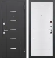 Входные двери Гарда муар Царга Лазер Черный муар Аляска