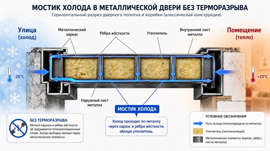 Что такое терморазрыв и как он останавливает холод