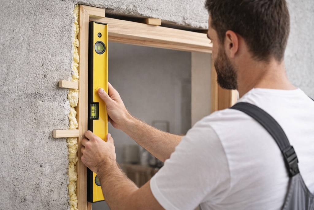 fotografiya-processa-ustanovki-dveri Фотография процесса установки двери