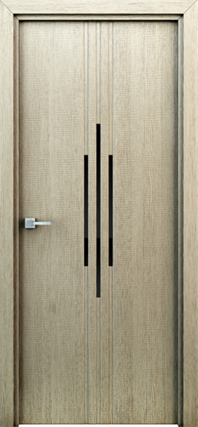 Межкомнатные двери Сафари ПО стекло черное