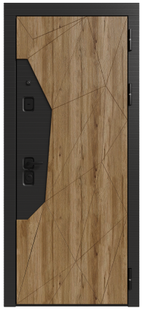 Входные двери Сталлер 3К90 ЮР-33 Дуб санремо - ЮП-13 ZB Белый