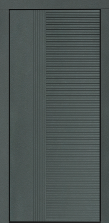 Входные двери Сталлер Comfort 3K ЮП-22 Грин - ЮП-15 (декоративная зеркальная вставка) Artic Oak