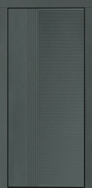 Входные двери Сталлер Comfort 3K ЮП-22 Грин - ЮП-15 (декоративная зеркальная вставка) Artic Oak