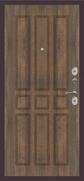 Входные двери M32 металл Медный антик - ФЛ-81 Орех грецкий