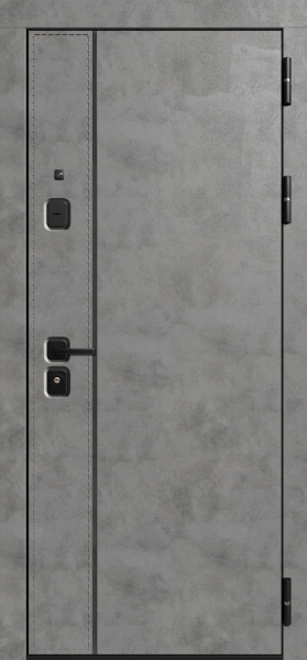 Входные двери Крафт 3К90 TOR ЮР-44 MI 41 Пластер грей - ЮР22 ZB Белый