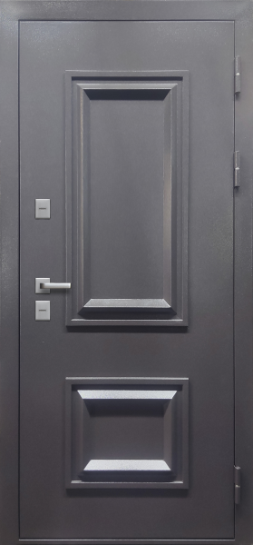 Входные двери Termo 2 Антрацит букле Велюр белый