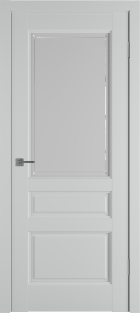 Межкомнатные двери Elegant 3 ДО Crystal Cloud Steel