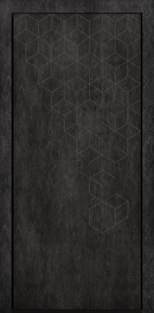 Входные двери Сталлер Comfort 3K ЮП-8 Верона графит - ЮП-14 бетон снежный