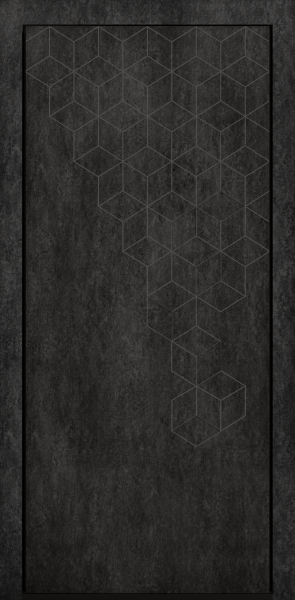 Входные двери Сталлер Comfort 3K ЮП-8 Верона графит - ЮП-14 бетон снежный