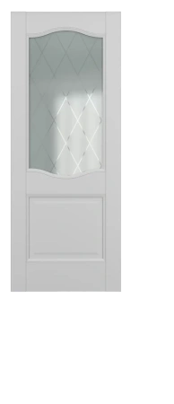 Межкомнатная дверь Венеция ДО Baguette B5.2 Сатинато с рисунком ромб