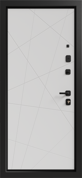 Входные двери Лимана 3К90 ЮР-33 Графит - H-67 ZB Белый