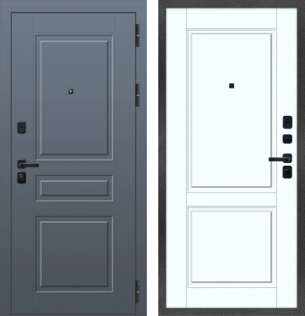 Входные двери M107 ФЛ-32 Velluto Oscure AG 710 - ФЛ-30 Velluto Bianco AG 700