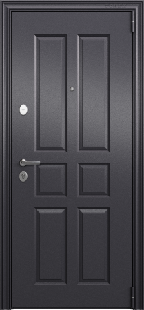 Входные двери DELTA LT MP VDM-1 Темно-серый букле графит - СК-10 Бьянко