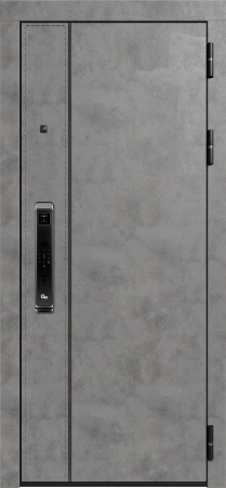 Входные двери Крафт 3К90 ЮР-44 MI 41 Пластер грей - ЮР22 ZB Белый