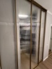 Перегородка Loft eco Цвет золото, Стекло Moru прозрачное